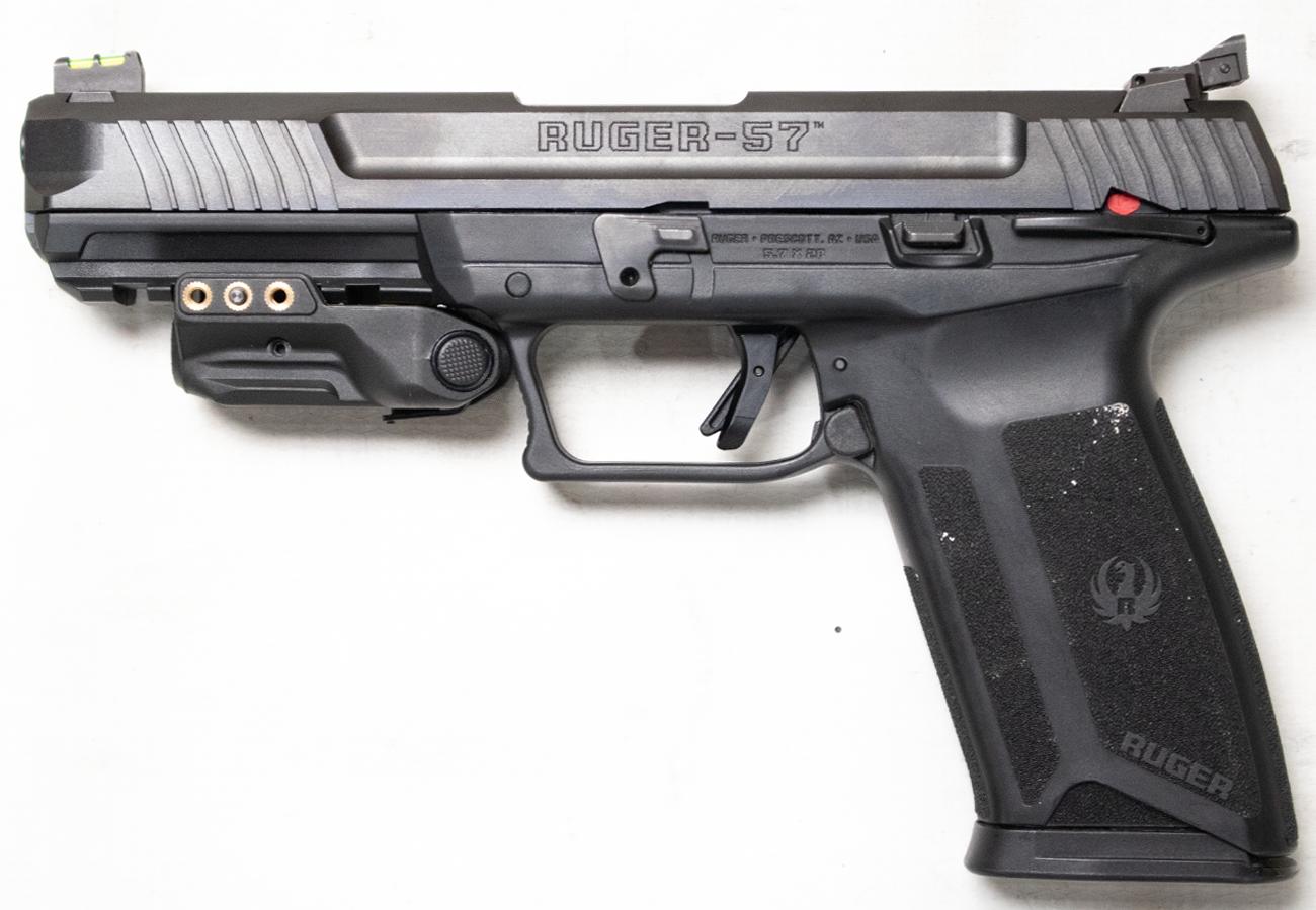 RUGER 57 5.7x28mm Police Trade-In Semi-Auto Pistol with Weaponlight